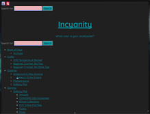 Tablet Screenshot of incyanity.net
